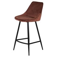 Krzeslo-barowe-Bari-brazowy-welur-siedzisko-66-cm