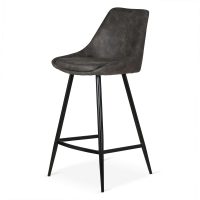 Krzeslo-barowe-Bari,-ciemnoszare,-tkanina-z-efektem-zamszu,--siedzisko-66-cm