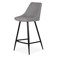 Krzeslo-barowe-Bari,-tapicerka-jasnoszara,-siedzisko-66-cm,-szary-hoker-z-oparciem,-Zago